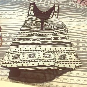 Aztec design tank